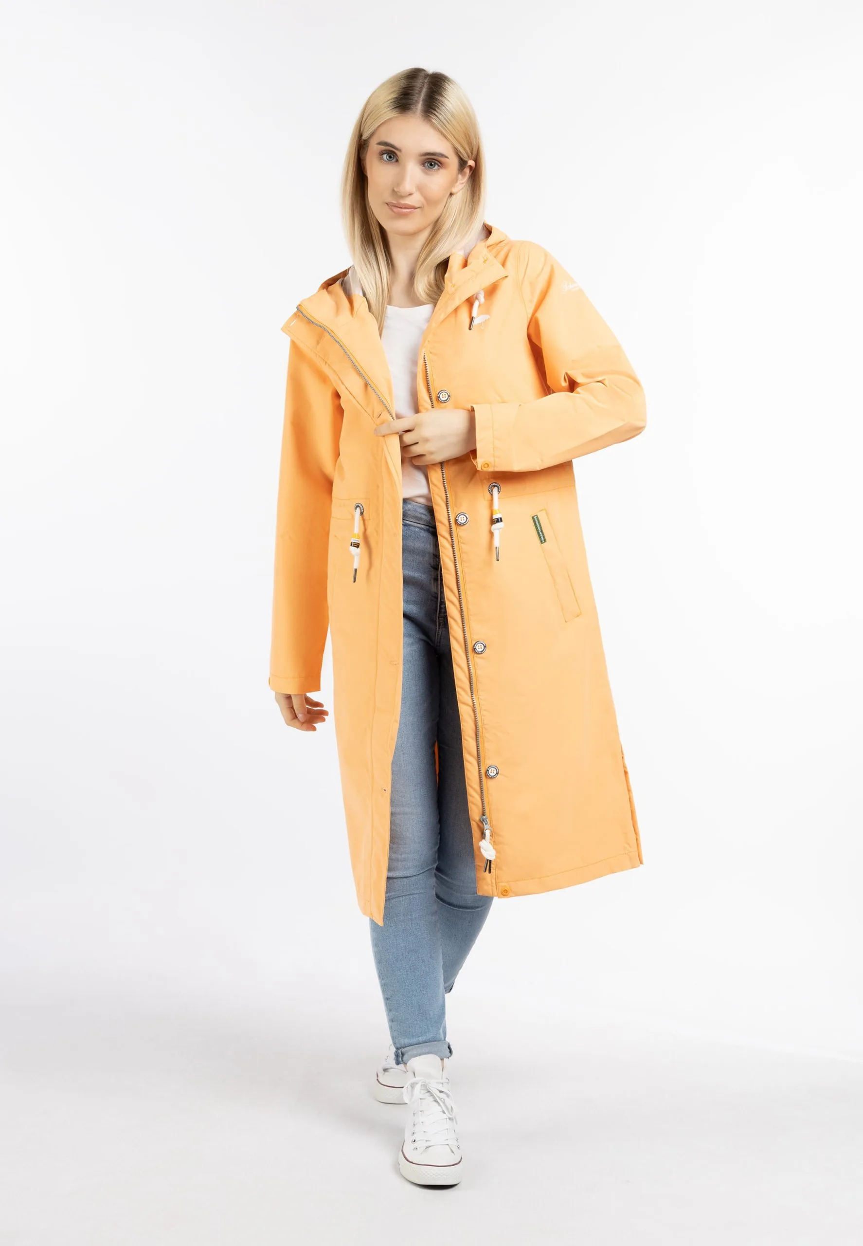 Schmuddelwedda Regenmantels Functionele Mantel Dames Lichtoranje 7 Schmuddelwedda Regenmantels Functionele Mantel Dames Lichtoranje - Afbeelding 5