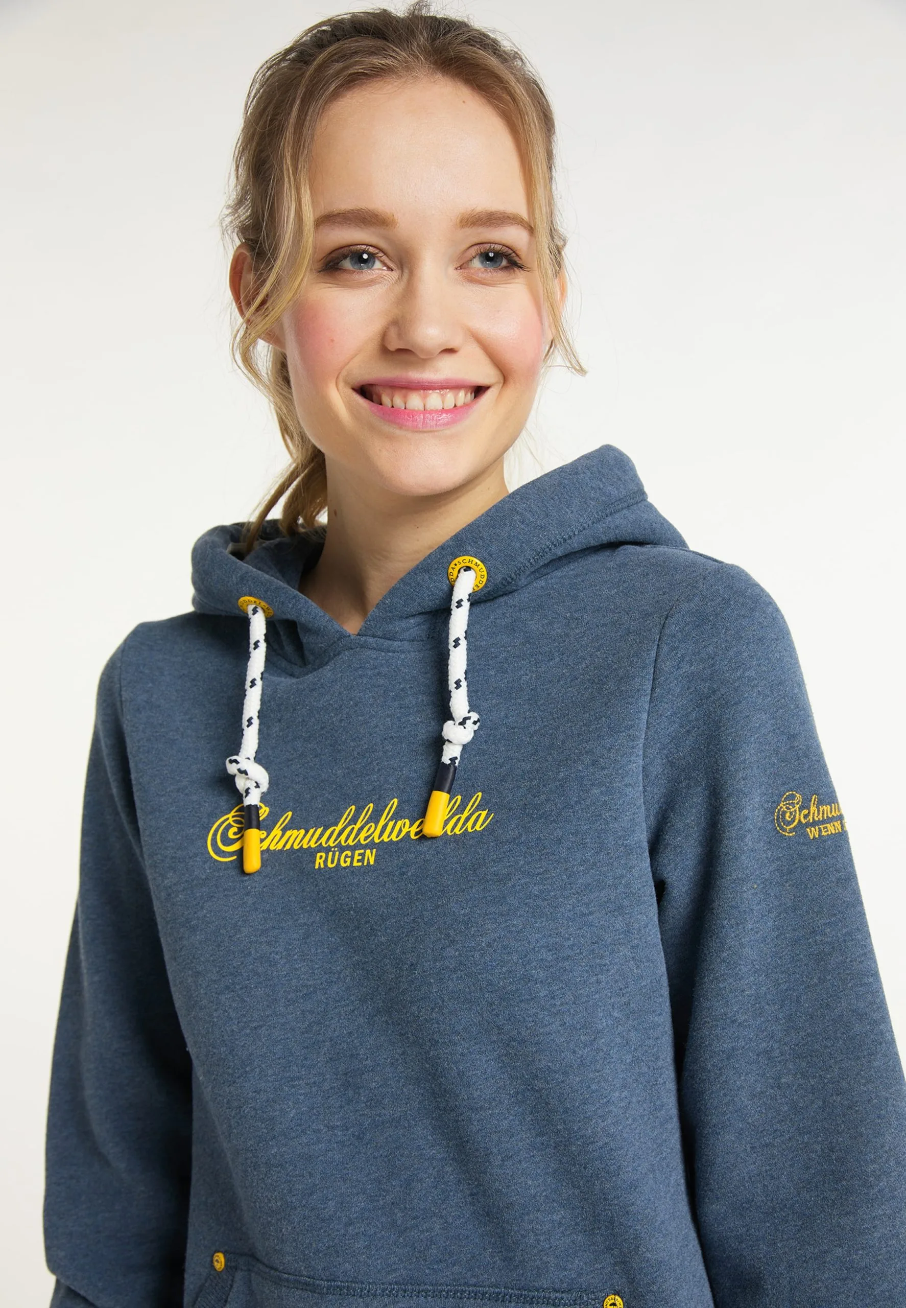 Schmuddelwedda Hoodies Sweatshirt Rügen Dames Blauw Gemêleerd 7 Schmuddelwedda Hoodies Sweatshirt Rügen Dames Blauw Gemêleerd - Afbeelding 5