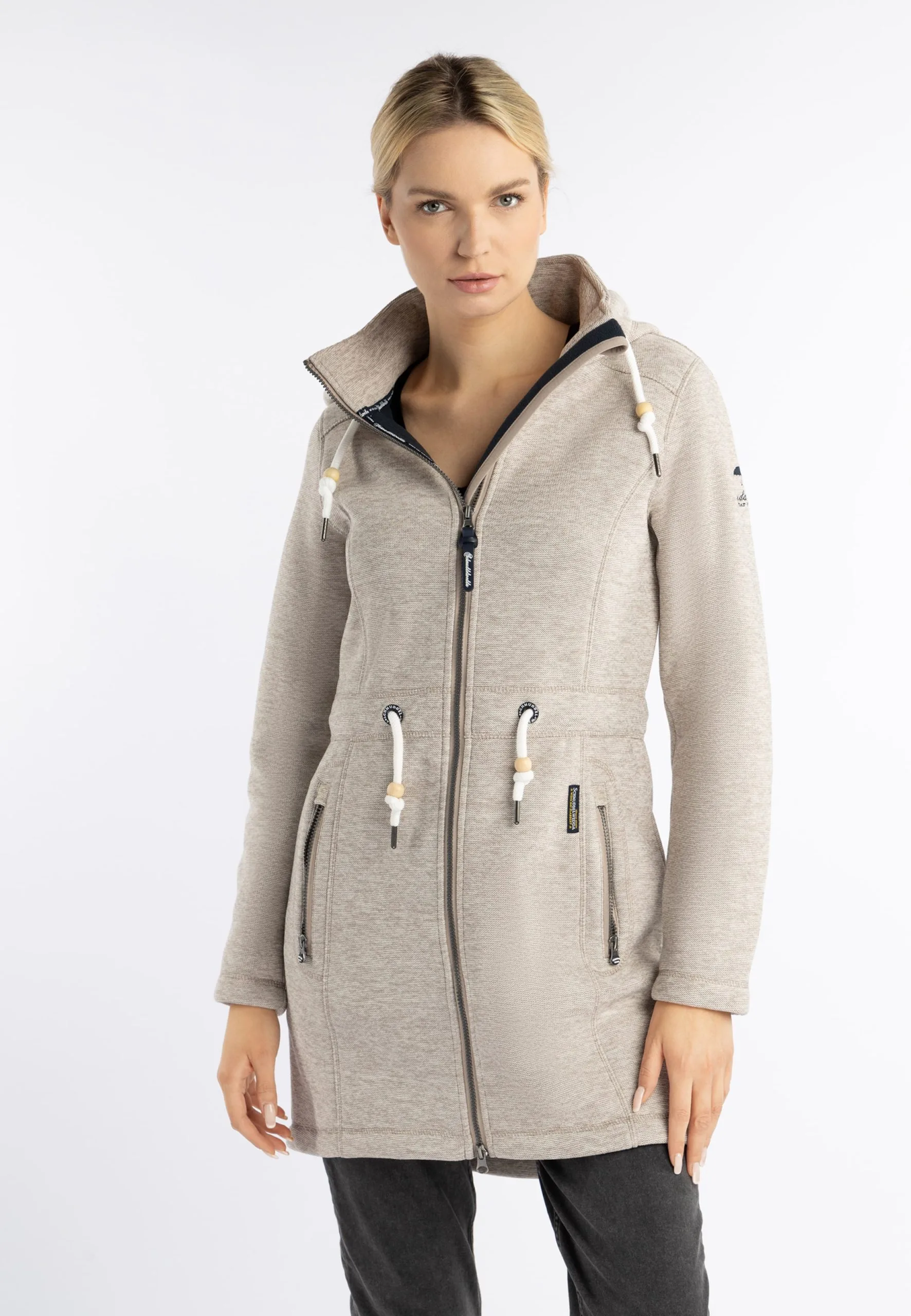 Schmuddelwedda Outdoor Jassen Fleece Jas Dames Beige Gemêleerd 5 Schmuddelwedda Outdoor Jassen Fleece Jas Dames Beige Gemêleerd - Afbeelding 3