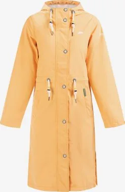 Schmuddelwedda Regenmantels Functionele Mantel Dames Lichtoranje