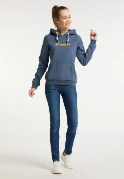 Schmuddelwedda Hoodies Sweatshirt Scharbeutz Dames Blauw Gemêleerd -Schmuddelwedda Verkoopwinkel b5a851391707e80c0c59322259020ba4