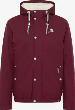Schmuddelwedda Winterjassen Winterjas Heren Wijnrood
