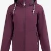 Schmuddelwedda Outdoor Jassen Functionele Jas Dames Aubergine