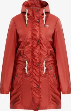 Schmuddelwedda Regenmantels Functionele Mantel Dames Roestrood