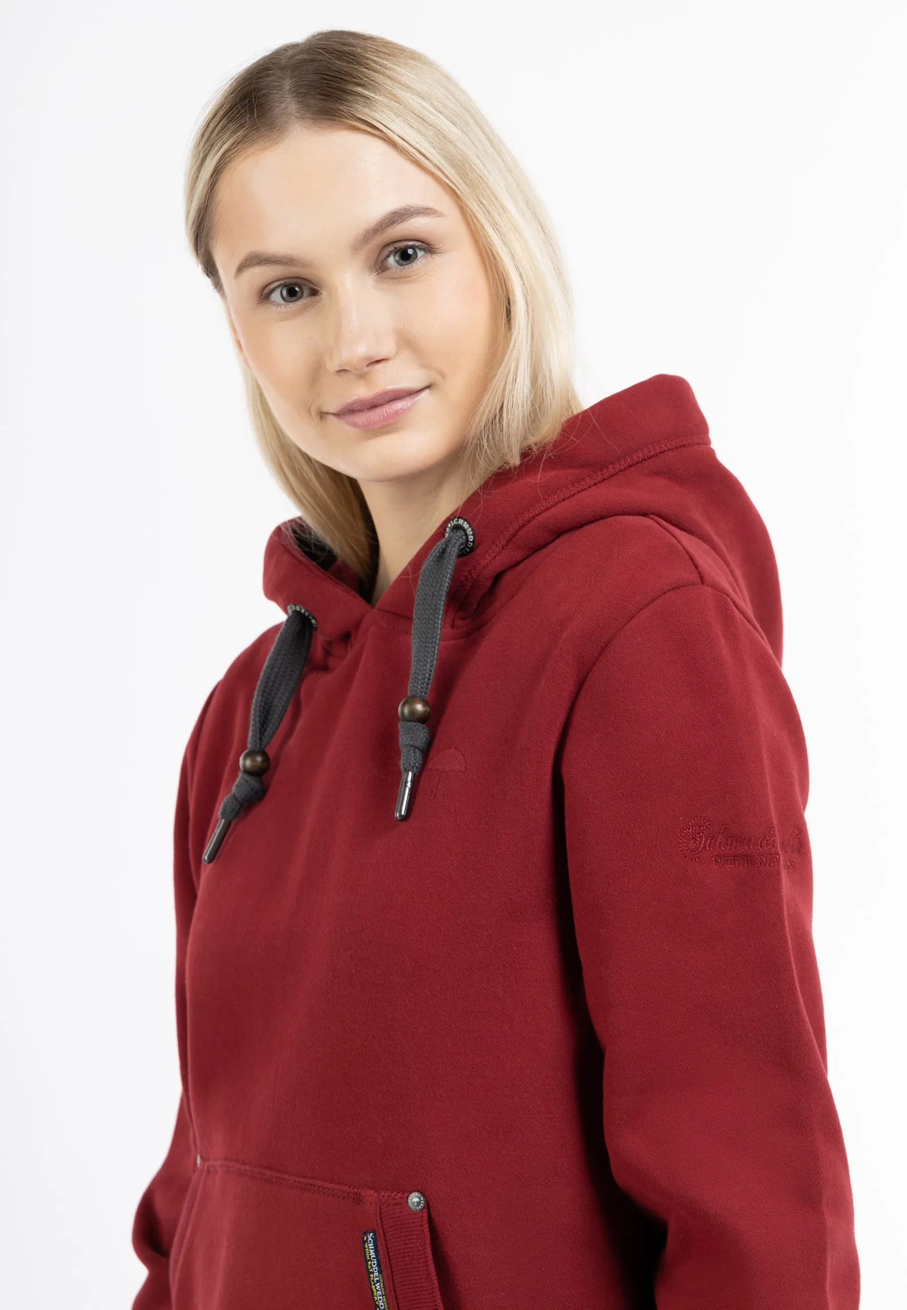 Schmuddelwedda Hoodies Sweatshirt Dames Donkerrood 7 Schmuddelwedda Hoodies Sweatshirt Dames Donkerrood - Afbeelding 5