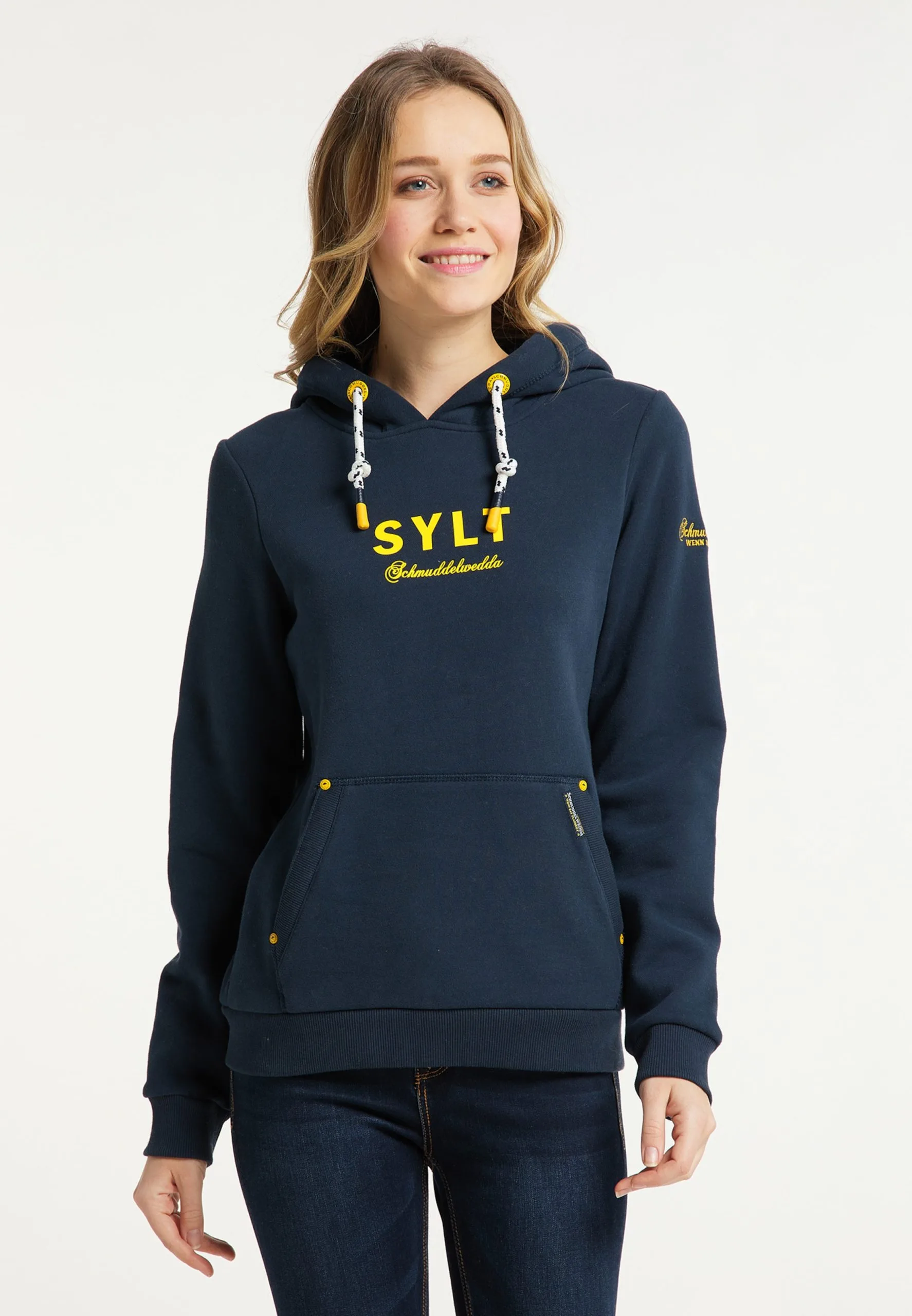 Schmuddelwedda Hoodies Sweatshirt Dames Navy 4 Schmuddelwedda Hoodies Sweatshirt Dames Navy - Afbeelding 2