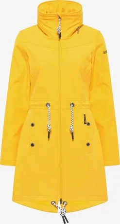 Schmuddelwedda Regenmantels Functionele Mantel Dames Neongeel