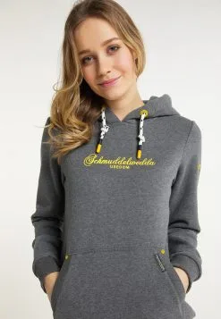 Schmuddelwedda Hoodies Sweatshirt Usedom Dames Grijs Gemêleerd -Schmuddelwedda Verkoopwinkel ce2bee24ec8dc46595e8e02dcfad0029