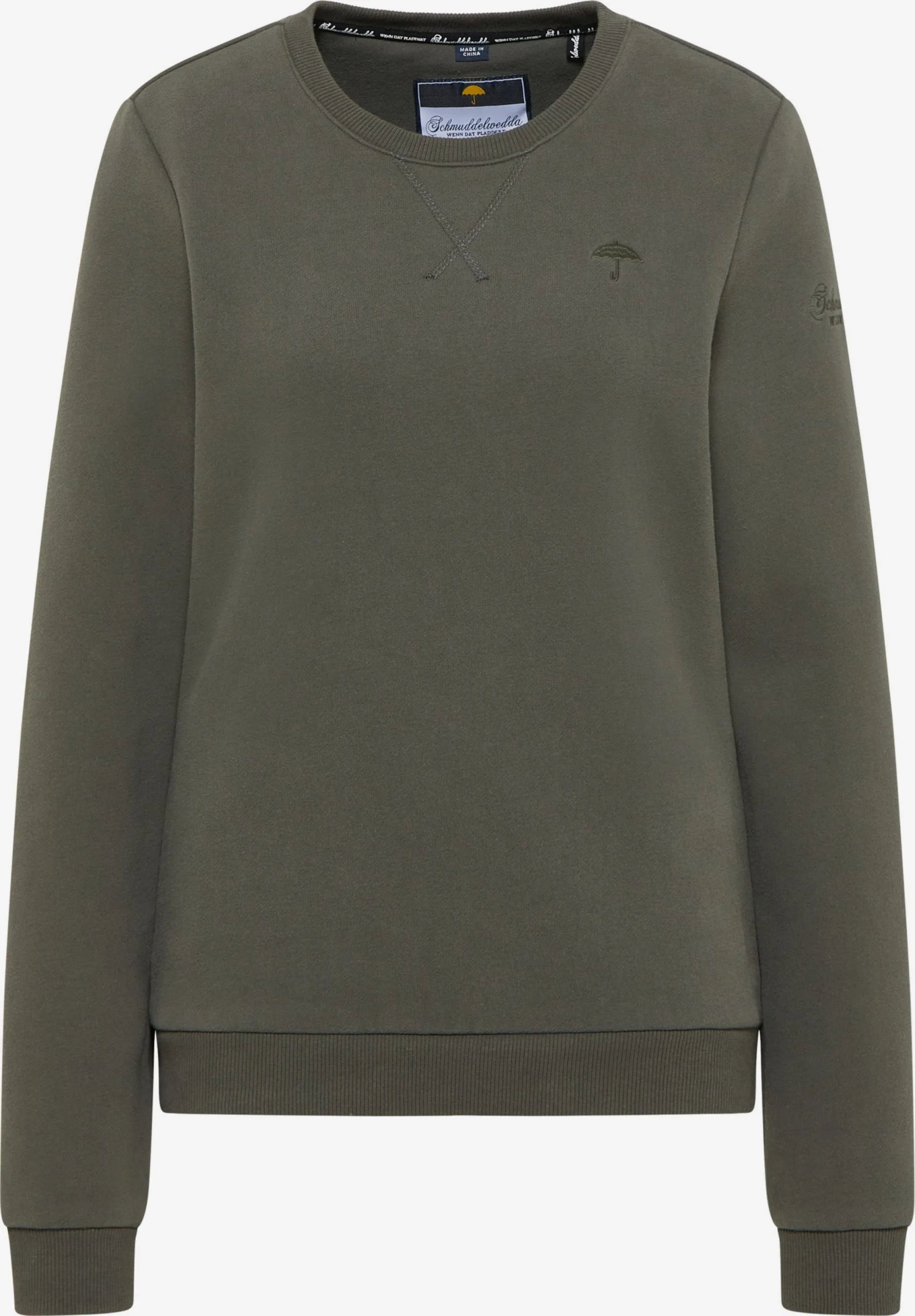 Schmuddelwedda Sweatshirts Sweatshirt Dames Olijfgroen 3 Schmuddelwedda Sweatshirts Sweatshirt Dames Olijfgroen