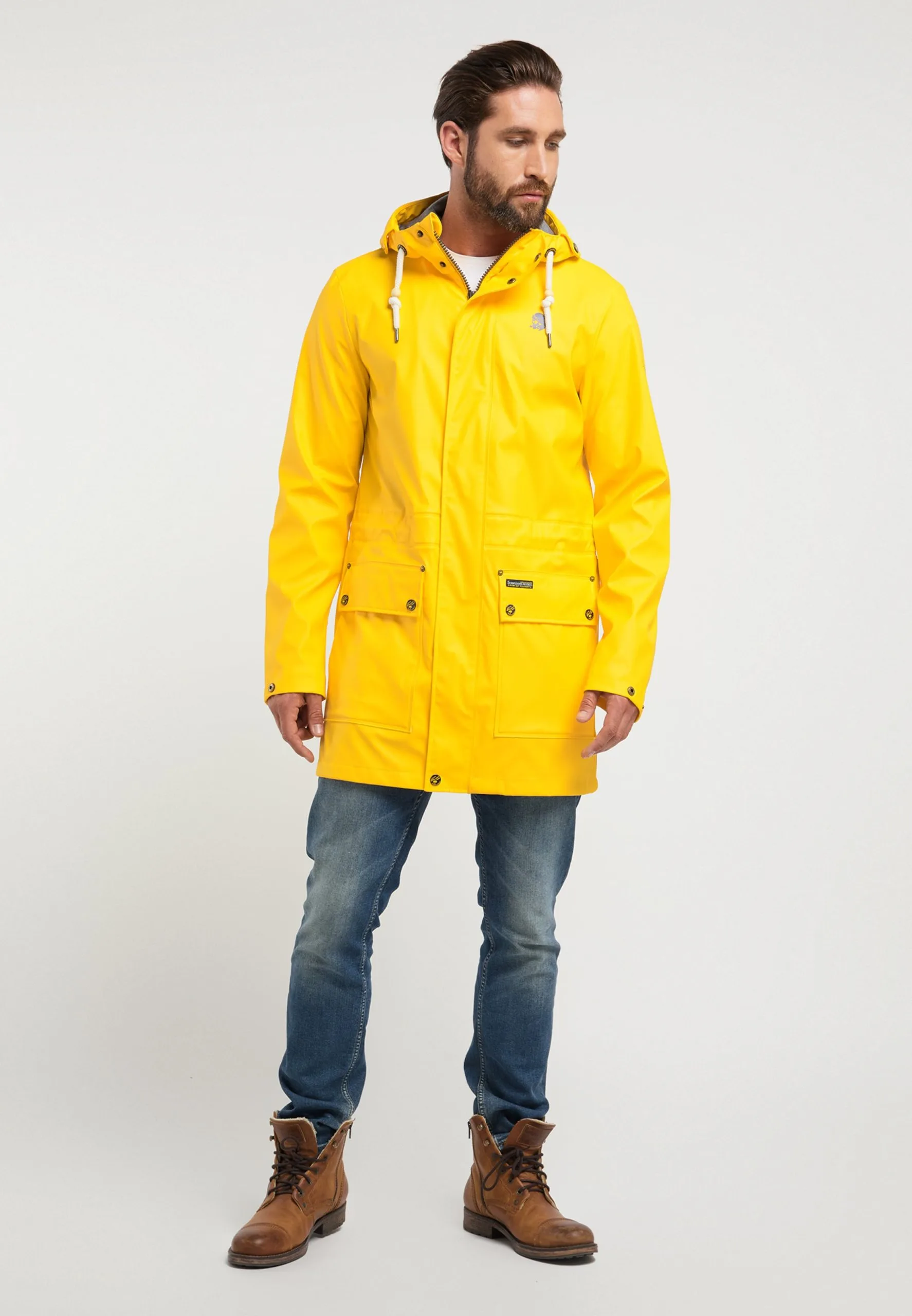 Schmuddelwedda Outdoor Jassen Functionele Jas Friesennerz Heren Donkergeel 6 Schmuddelwedda Outdoor Jassen Functionele Jas Friesennerz Heren Donkergeel - Afbeelding 4