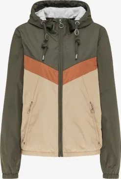 Schmuddelwedda Sweatshirts Sweatshirt Dames Lichtbeige / Olijfgroen