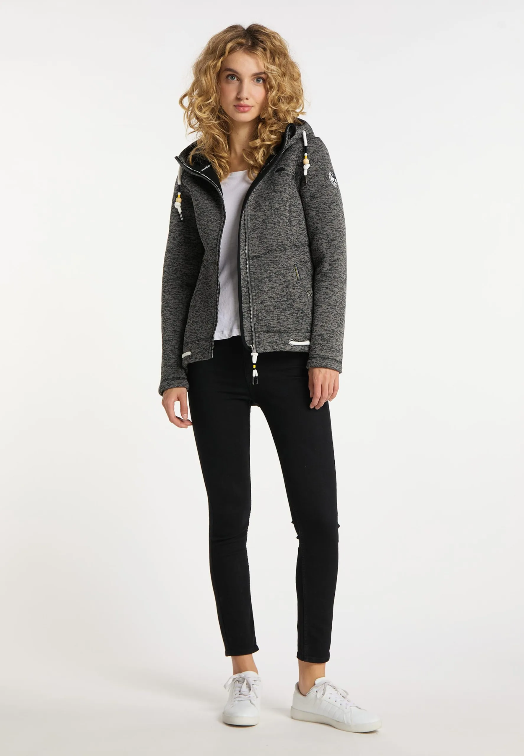 Schmuddelwedda Outdoor Jassen Fleece Jas Dames Grijs Gemêleerd 6 Schmuddelwedda Outdoor Jassen Fleece Jas Dames Grijs Gemêleerd - Afbeelding 4