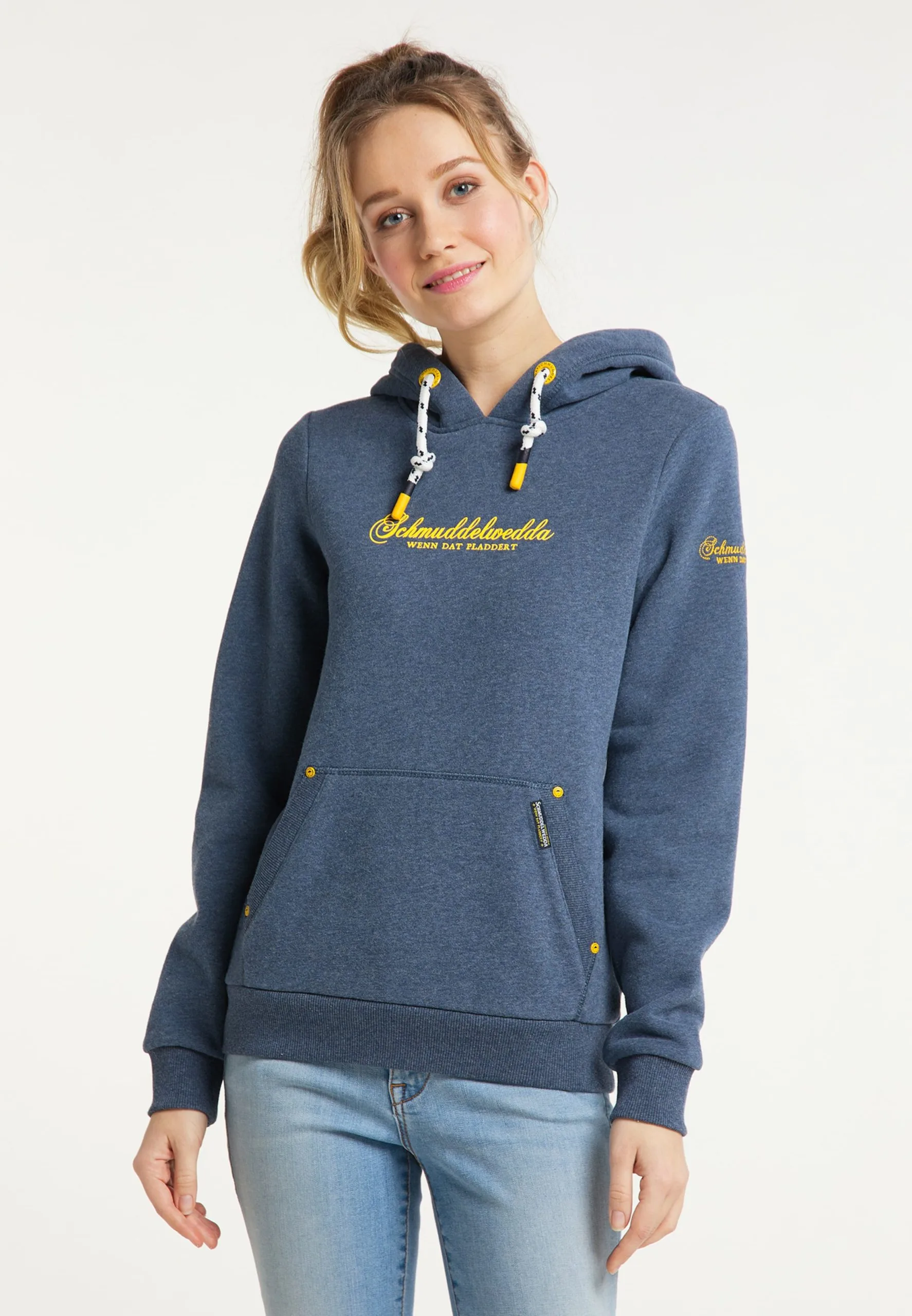 Schmuddelwedda Hoodies Sweatshirt Dames Marine 4 Schmuddelwedda Hoodies Sweatshirt Dames Marine - Afbeelding 2