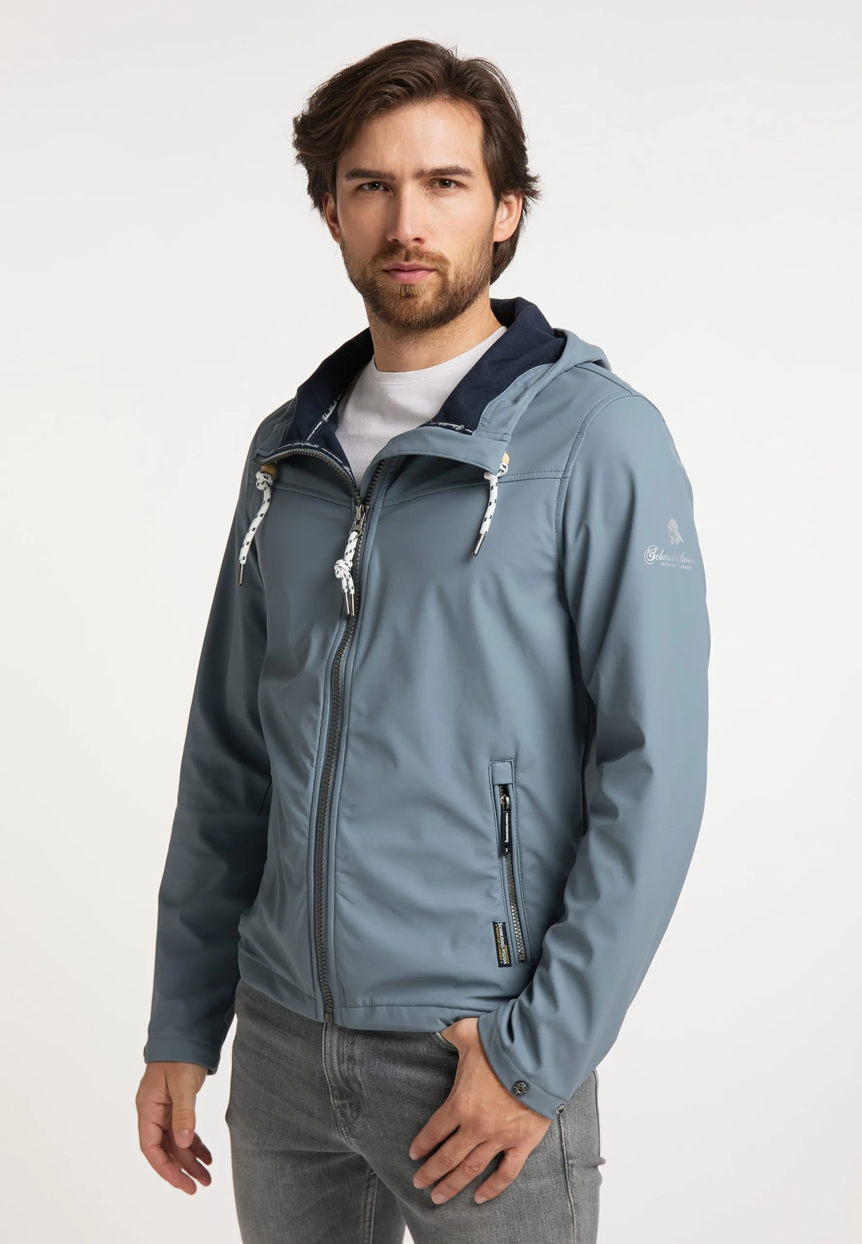 Schmuddelwedda Tussenjassen Tussenjas Heren Smoky Blue 4 Schmuddelwedda Tussenjassen Tussenjas Heren Smoky Blue - Afbeelding 2