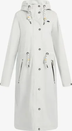 Schmuddelwedda Regenmantels Functionele Mantel Dames Grijs / Lichtgrijs