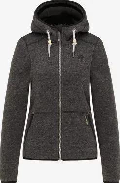 Schmuddelwedda Outdoor Jassen Fleece Jas Dames Basaltgrijs