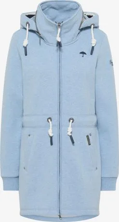 Schmuddelwedda Sweatvesten Sweatvest Dames Navy / Lichtblauw