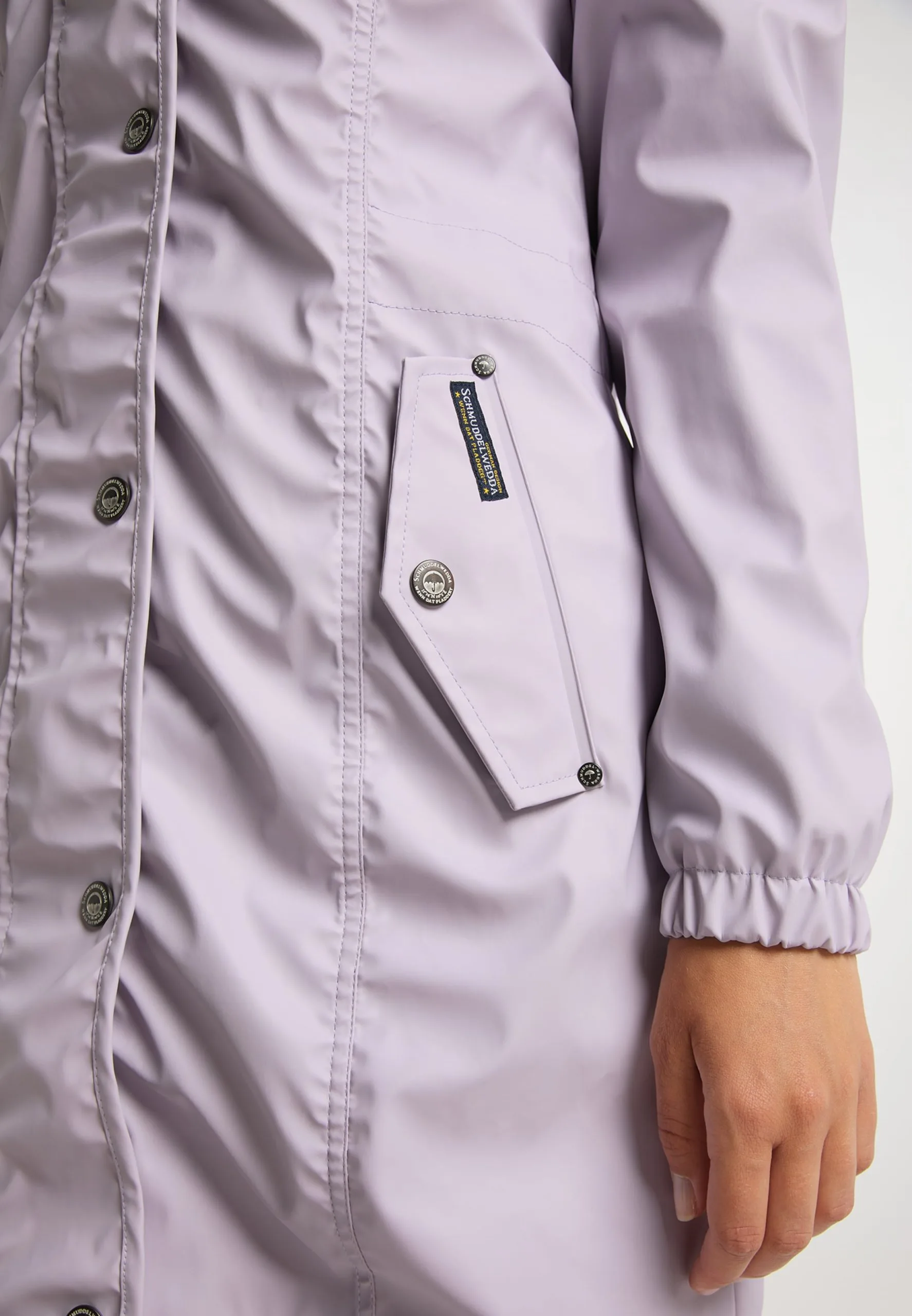 Schmuddelwedda Regenmantels Tussenmantel Dames Lavendel 7 Schmuddelwedda Regenmantels Tussenmantel Dames Lavendel - Afbeelding 5