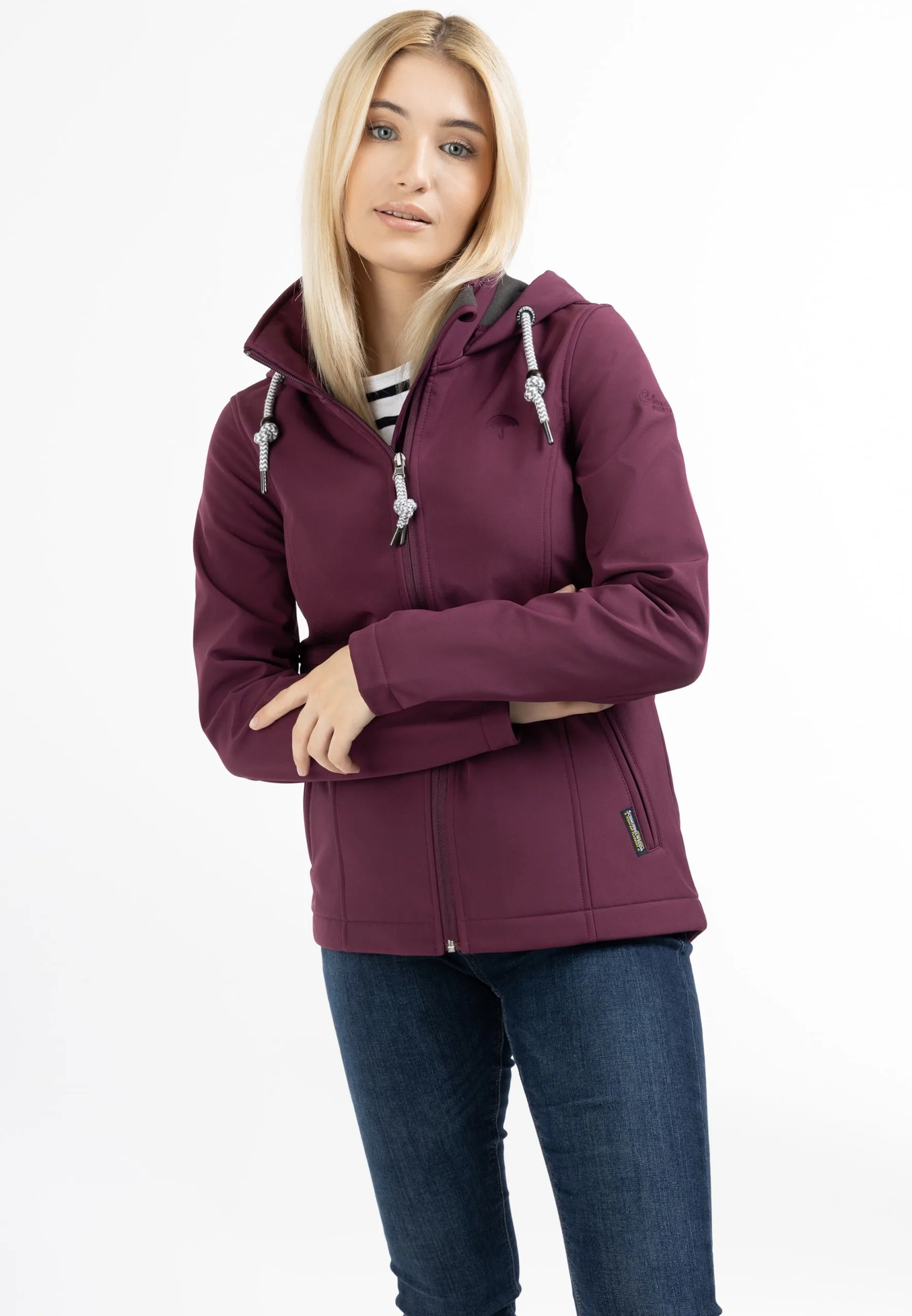 Schmuddelwedda Outdoor Jassen Functionele Jas Dames Aubergine 4 Schmuddelwedda Outdoor Jassen Functionele Jas Dames Aubergine - Afbeelding 2