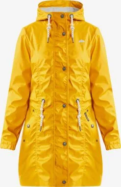 Schmuddelwedda Regenmantels Functionele Mantel Dames Mosterd