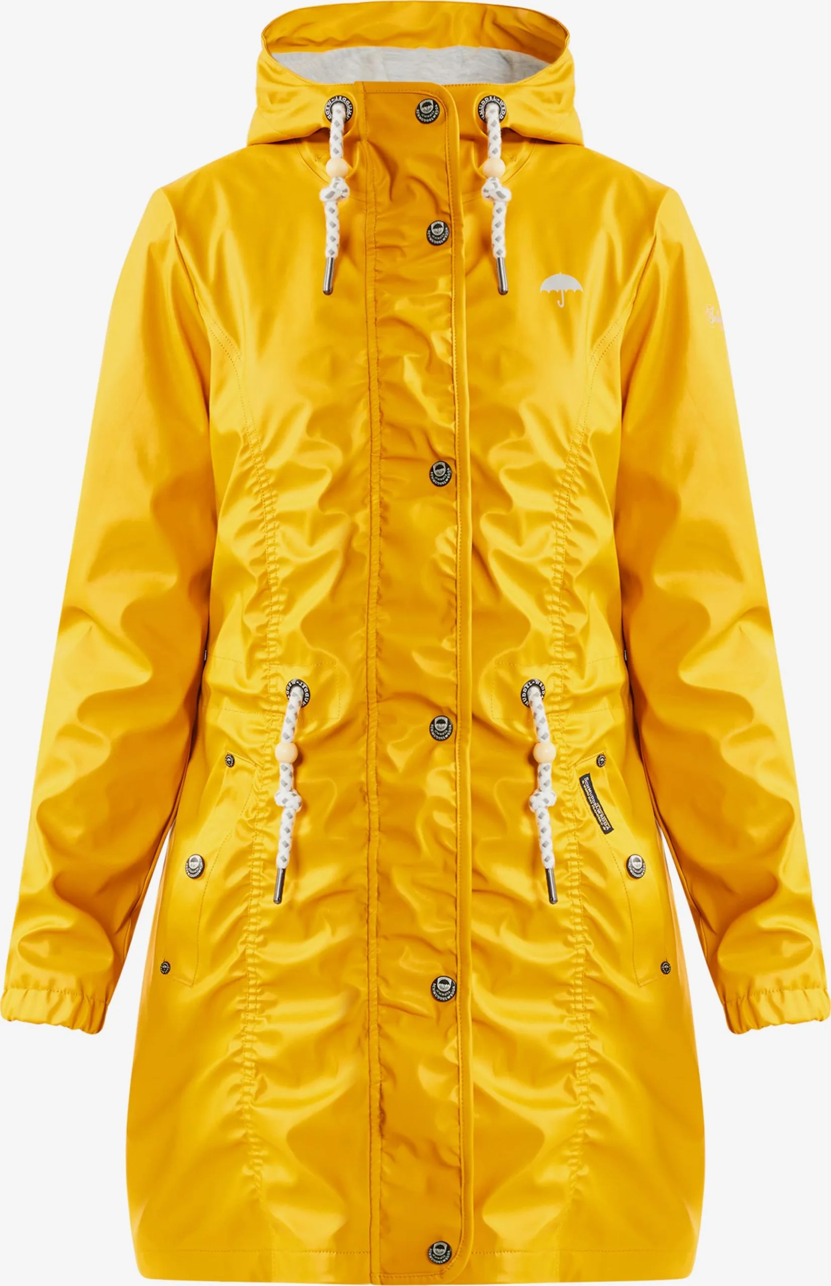 Schmuddelwedda Regenmantels Functionele Mantel Dames Mosterd 3 Schmuddelwedda Regenmantels Functionele Mantel Dames Mosterd