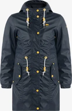 Schmuddelwedda Regenmantels Functionele Mantel Dames Nachtblauw