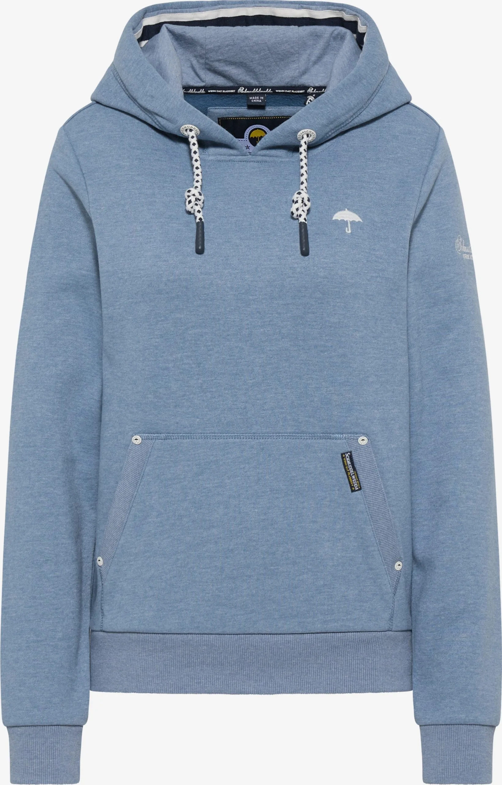 Schmuddelwedda Hoodies Sweatshirt Dames Smoky Blue 3 Schmuddelwedda Hoodies Sweatshirt Dames Smoky Blue